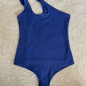 Blue bodysuit top